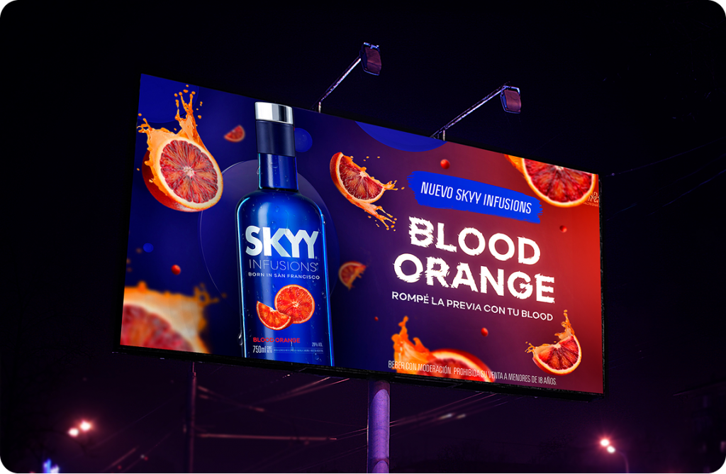 cartel de Skyy Blood Orange